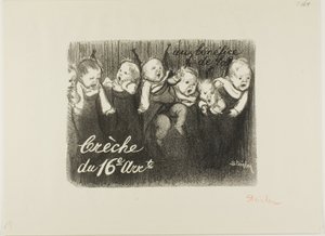 Ve prospěch školky v 16. obvodu od Théophile Alexandre Pierre Steinlen