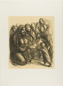 Pro dcery vojáků padlých na poli cti, třináctá deska z Actualités od Théophile Alexandre Pierre Steinlen