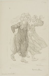 Poryv větru od Théophile Alexandre Pierre Steinlen