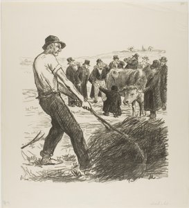 Mléčná kráva od Théophile Alexandre Pierre Steinlen