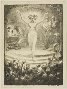 Program matiné v divadle Trocadéro od Théophile Alexandre Pierre Steinlen