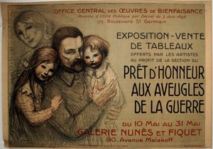 Připraveni uctít válečné slepce od Théophile Alexandre Pierre Steinlen