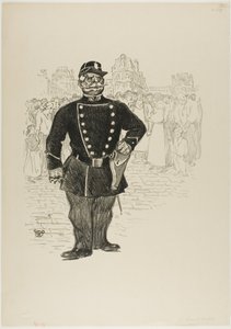 Bezpečnost na ulici od Théophile Alexandre Pierre Steinlen