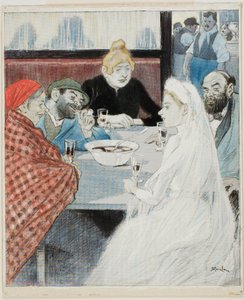 Nevěsta od Théophile Alexandre Pierre Steinlen