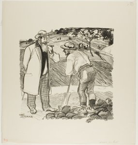 Inspektor v terénu od Théophile Alexandre Pierre Steinlen