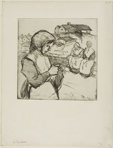 Pletací stroj od Théophile Alexandre Pierre Steinlen