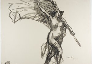 Republika nás volá..., patnáctý talíř z Actualités od Théophile Alexandre Pierre Steinlen