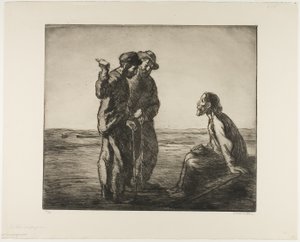 Tři společníci od Théophile Alexandre Pierre Steinlen