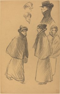 Figurální studie [recto] od Théophile Alexandre Steinlen