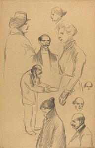 Figurální studie [verso] od Théophile Alexandre Steinlen