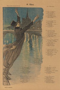 Gil Blas Illustré: Na okraji vody A lEau, 1896. od Théophile Alexandre Steinlen