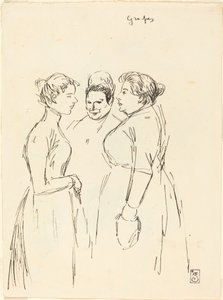 Pomlouvající ženy od Théophile Alexandre Steinlen