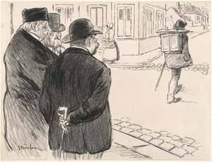 Chová se jako malíř, konec 19.-začátek 20. století. od Théophile Alexandre Steinlen