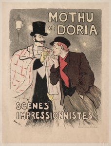 Mothu a Doria - impresionistické scény, 1893. od Théophile Alexandre Steinlen