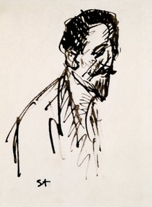 Portrét Jehan Rictus, 20. století od Théophile Alexandre Steinlen