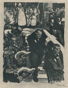 Rochefort umírá, 1898, 1919 od Théophile Alexandre Steinlen