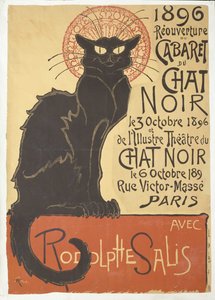 Znovuotevření Cabaret du Chat Noir, 1896. od Théophile Alexandre Steinlen