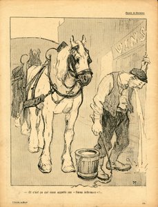 Máslový talíř, satirický v barvách od Théophile Alexandre Steinlen