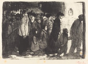 Skutečným chudým: Zlý boháč od Théophile Alexandre Steinlen