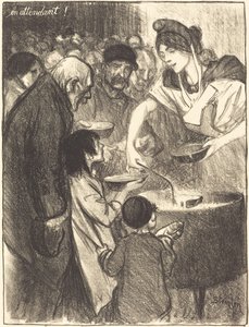 Waiting En obsluha, 1895. od Théophile Alexandre Steinlen