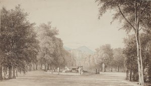 Mezi Villa Reale (nyní Villa Nazionale) v Neapoli
