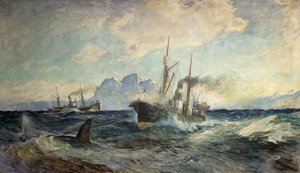 Duncan Grey a Nancy Greyová v boji s velrybou od Thorolf Holmboe