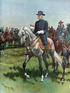 Generálmajor Nelson A. Miles, U. S. A., velící armádě od Thure de Thulstrup