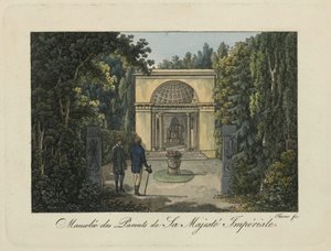 Památník rodičů v parku Pavlovsk, 1810s.