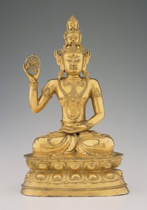 Vajrasattvadhatu Lokesvara (slitina pozlacené mědi) od Tibetan School