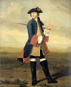 Portrét Ludolfa Backhuysena II., malíře, v uniformě dragounů