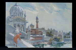 The Refectory, Golden Temple, Amritsar, 2012 (wc na papíře)