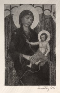 Staří italští mistři: Madonna a dítě, 1885. od Timothy Cole