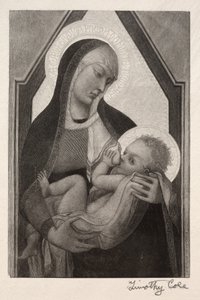 Staří italští mistři: Madonna a dítě, 1888-1892. od Timothy Cole