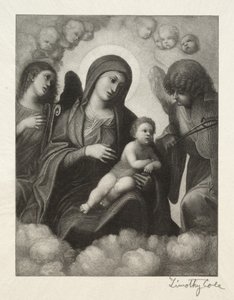 Staří italští mistři: Madonna a dítě ve slávě, 1891. od Timothy Cole