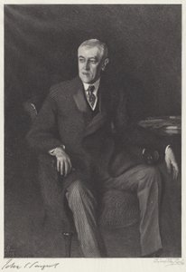 Woodrow Wilson od Timothy Cole after John Singer Sargent