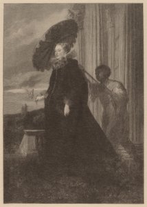 Marchesa Elena Grimaldi, manželka markýze Nicoly Cattaneo od Timothy Cole after Sir Anthony van Dyck