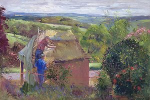Pokrývání letního domu, Lanhydrock House, Cornwall, 1993 od Timothy Easton
