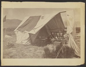 [Pan J. Terrey Gardner jako U.S. Grant, 40. rovnoběžka, Ruby Valley, Nevada]