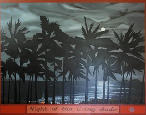 Night of the Living Dude, 2012, olej na plátně od Timothy Nathan Joel