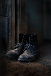 Staré, opotřebované boty od Tina Reid