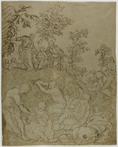 Zázrak chlebů a ryb od Tintoretto