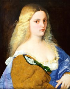 Violante, od Tiziana (asi 1490-1576), olej na plátně, 64x51 cm od Titian (c.1488 1576)