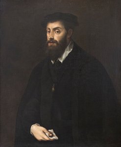 Karel V., podle Tiziana Vecellia (olej na plátně)