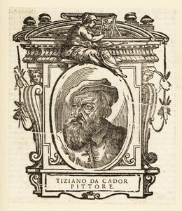 Portrét Tiziana, italského malíře během renesance, narozeného v Pieve di Cadore, cca 1488-1576