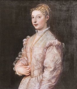Porträt einer jungen Frau (Lavinia) von Titian (c.1488-1576)