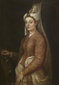 Cameria, dcera Suleimana Velkolepého, jako Svatá Kateřina, kolem roku 1560 od Tiziano Vecelli