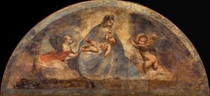 Madona s dítětem se dvěma anděly, c. 1519. od Titian
