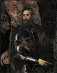 Portrét Pier Luigi Farnese 1503-1547, c. 1546. od Titian
