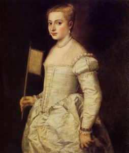 Portrét dámy v bílém, cca 1561. od Titian