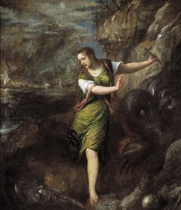 Svatá Markéta, c. 1565 od Tiziano Vecelli